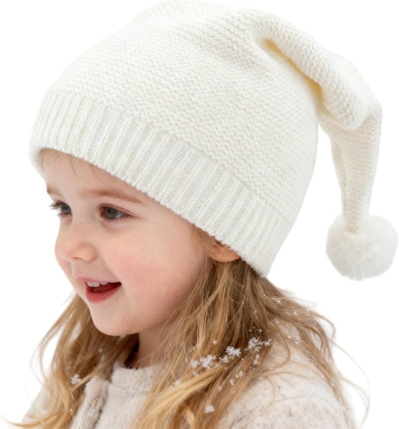 LLmoway Toddler Infant Winter Hat Warm Cotton Knit Skull Cap Stocking Cap Slouchy Beanie for Baby Kids Boys Girls - Image 1
